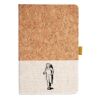 Cork And Heathered Fabric Hardcover Journal 5.5" X 8.25" Thumbnail