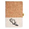 Cork And Heathered Fabric Hardcover Journal 5.5" X 8.25" Thumbnail