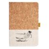 Cork And Heathered Fabric Hardcover Journal 5.5" X 8.25" Thumbnail