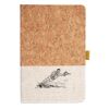 Cork And Heathered Fabric Hardcover Journal 5.5" X 8.25" Thumbnail