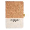 Cork And Heathered Fabric Hardcover Journal 5.5" X 8.25" Thumbnail