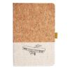 Cork And Heathered Fabric Hardcover Journal 5.5" X 8.25" Thumbnail