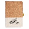 Cork And Heathered Fabric Hardcover Journal 5.5" X 8.25" Thumbnail
