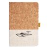Cork And Heathered Fabric Hardcover Journal 5.5" X 8.25" Thumbnail