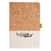 Cork And Heathered Fabric Hardcover Journal 5.5" X 8.25" Thumbnail
