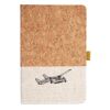 Cork And Heathered Fabric Hardcover Journal 5.5" X 8.25" Thumbnail
