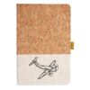 Cork And Heathered Fabric Hardcover Journal 5.5" X 8.25" Thumbnail