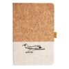 Cork And Heathered Fabric Hardcover Journal 5.5" X 8.25" Thumbnail