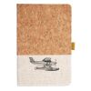 Cork And Heathered Fabric Hardcover Journal 5.5" X 8.25" Thumbnail