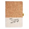 Cork And Heathered Fabric Hardcover Journal 5.5" X 8.25" Thumbnail