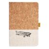 Cork And Heathered Fabric Hardcover Journal 5.5" X 8.25" Thumbnail