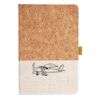 Cork And Heathered Fabric Hardcover Journal 5.5" X 8.25" Thumbnail