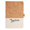 Cork And Heathered Fabric Hardcover Journal 5.5" X 8.25" Thumbnail
