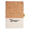 Cork And Heathered Fabric Hardcover Journal 5.5" X 8.25" Thumbnail