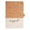 Cork And Heathered Fabric Hardcover Journal 5.5" X 8.25" Thumbnail