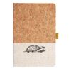 Cork And Heathered Fabric Hardcover Journal 5.5" X 8.25" Thumbnail
