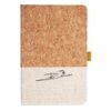 Cork And Heathered Fabric Hardcover Journal 5.5" X 8.25" Thumbnail