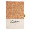 Cork And Heathered Fabric Hardcover Journal 5.5" X 8.25" Thumbnail