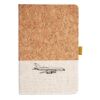 Cork And Heathered Fabric Hardcover Journal 5.5" X 8.25" Thumbnail