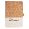 Cork And Heathered Fabric Hardcover Journal 5.5" X 8.25" Thumbnail