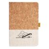 Cork And Heathered Fabric Hardcover Journal 5.5" X 8.25" Thumbnail