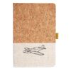 Cork And Heathered Fabric Hardcover Journal 5.5" X 8.25" Thumbnail