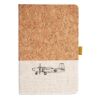 Cork And Heathered Fabric Hardcover Journal 5.5" X 8.25" Thumbnail