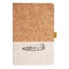 Cork And Heathered Fabric Hardcover Journal 5.5" X 8.25" Thumbnail