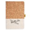Cork And Heathered Fabric Hardcover Journal 5.5" X 8.25" Thumbnail