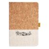 Cork And Heathered Fabric Hardcover Journal 5.5" X 8.25" Thumbnail