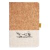 Cork And Heathered Fabric Hardcover Journal 5.5" X 8.25" Thumbnail
