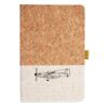 Cork And Heathered Fabric Hardcover Journal 5.5" X 8.25" Thumbnail