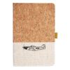 Cork And Heathered Fabric Hardcover Journal 5.5" X 8.25" Thumbnail