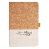 Cork And Heathered Fabric Hardcover Journal 5.5" X 8.25" Thumbnail