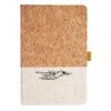 Cork And Heathered Fabric Hardcover Journal 5.5" X 8.25" Thumbnail