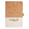 Cork And Heathered Fabric Hardcover Journal 5.5" X 8.25" Thumbnail