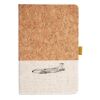 Cork And Heathered Fabric Hardcover Journal 5.5" X 8.25" Thumbnail