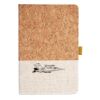 Cork And Heathered Fabric Hardcover Journal 5.5" X 8.25" Thumbnail