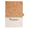 Cork And Heathered Fabric Hardcover Journal 5.5" X 8.25" Thumbnail
