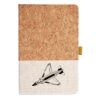 Cork And Heathered Fabric Hardcover Journal 5.5" X 8.25" Thumbnail