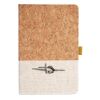 Cork And Heathered Fabric Hardcover Journal 5.5" X 8.25" Thumbnail