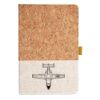 Cork And Heathered Fabric Hardcover Journal 5.5" X 8.25" Thumbnail