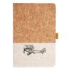 Cork And Heathered Fabric Hardcover Journal 5.5" X 8.25" Thumbnail