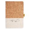 Cork And Heathered Fabric Hardcover Journal 5.5" X 8.25" Thumbnail
