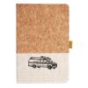 Cork And Heathered Fabric Hardcover Journal 5.5" X 8.25" Thumbnail