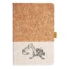 Cork And Heathered Fabric Hardcover Journal 5.5" X 8.25" Thumbnail
