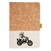 Cork And Heathered Fabric Hardcover Journal 5.5" X 8.25" Thumbnail