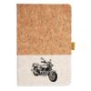 Cork And Heathered Fabric Hardcover Journal 5.5" X 8.25" Thumbnail
