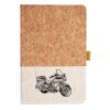 Cork And Heathered Fabric Hardcover Journal 5.5" X 8.25" Thumbnail