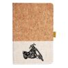 Cork And Heathered Fabric Hardcover Journal 5.5" X 8.25" Thumbnail